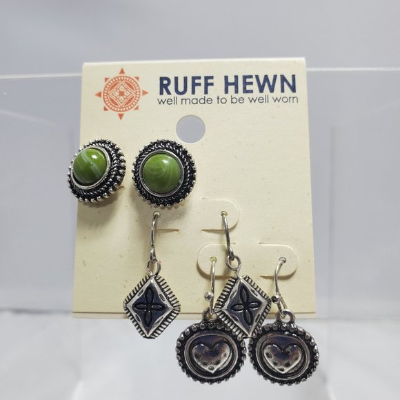 Ruff Hewn trio earrings - Picture 3 of 3